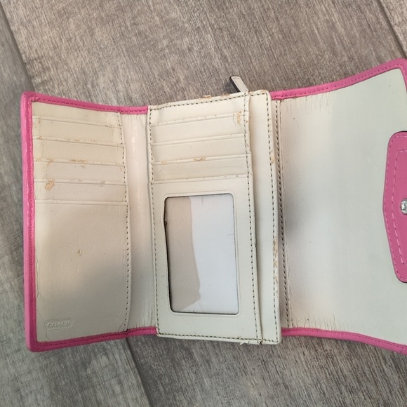 Coach Pink and Tan Women's Bag - Picture 3 of 14